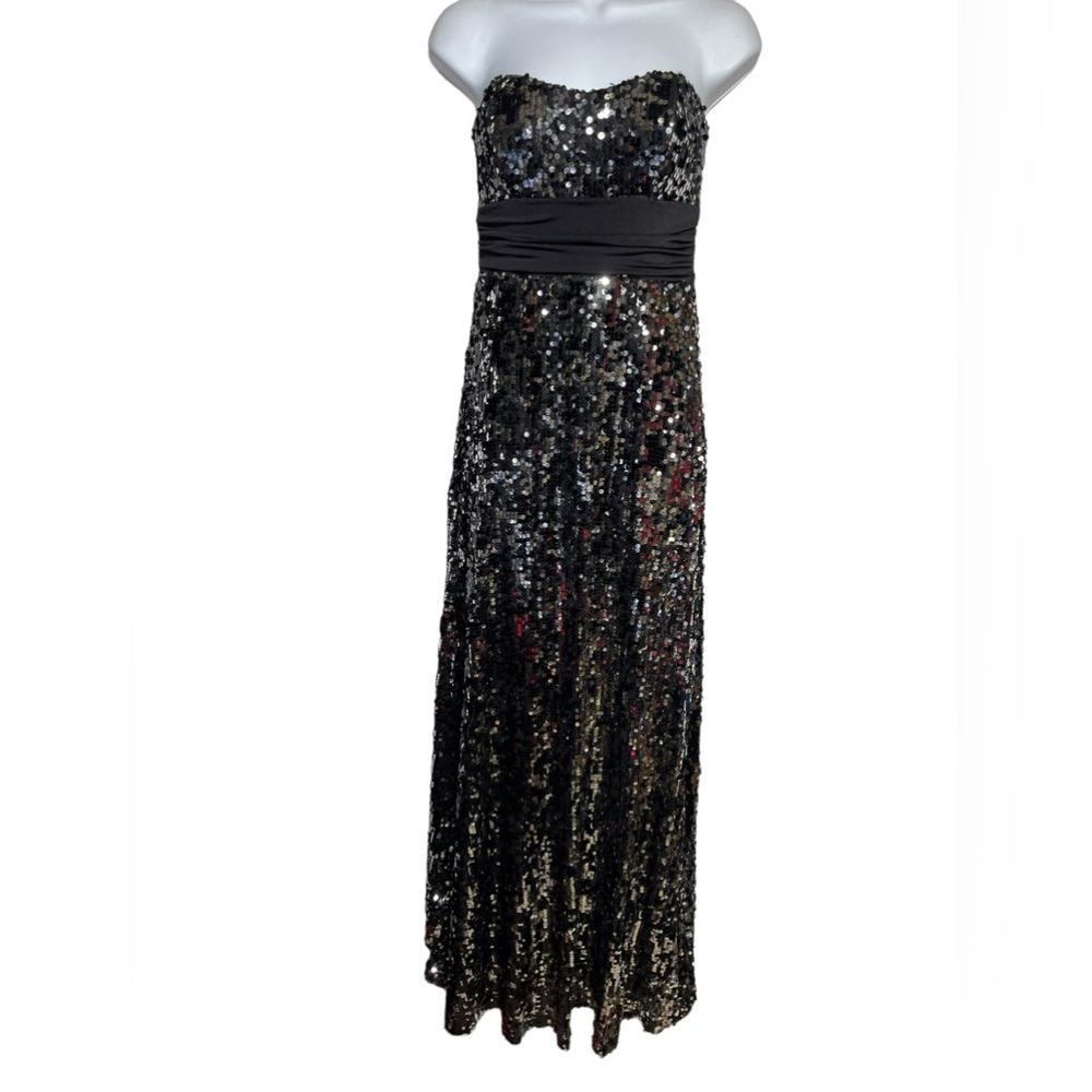 Speechless dress juniors size medium long black & silver sequin maxi dress‎ 🖤🖤